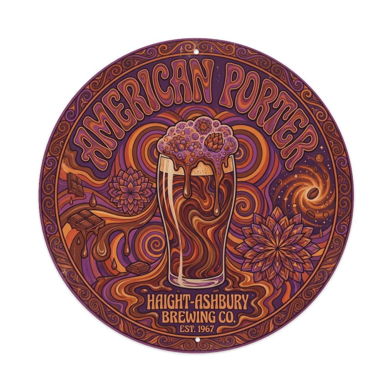 American Porter Brew House Traditional Copper Kettle Metal Tin Sign