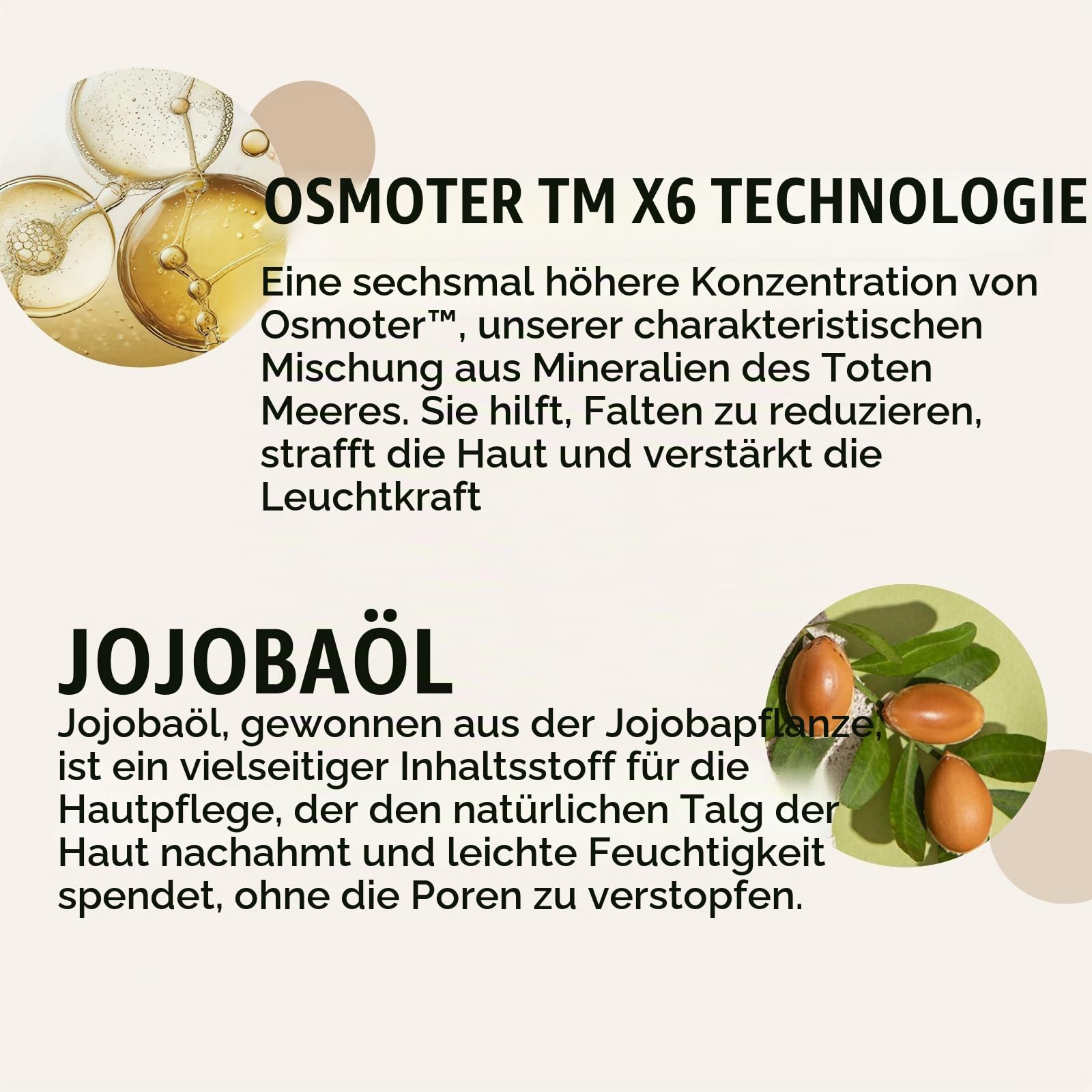 AHAVA Crystal Osmoter X6 Serum - Revolutionärer Jugend-Booster und Faltenreduktion, Verstärkt Jugendlicher Glühen, Angereichert mit Toten Meer Osmoter und Jojobaöl, 1 fl.oz