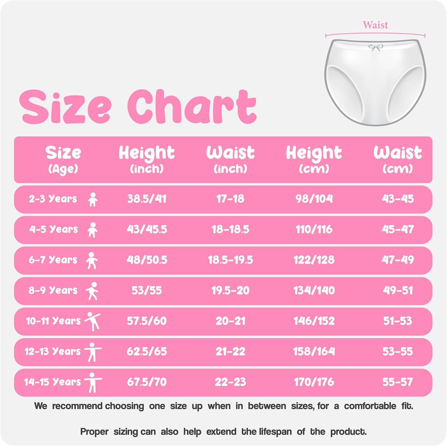 Donella Girls' Soft Cotton Underwear - Kids Bikini Brief Panties for Girls and Toddlers 5-Pack, Age: 2-15 - Image 6