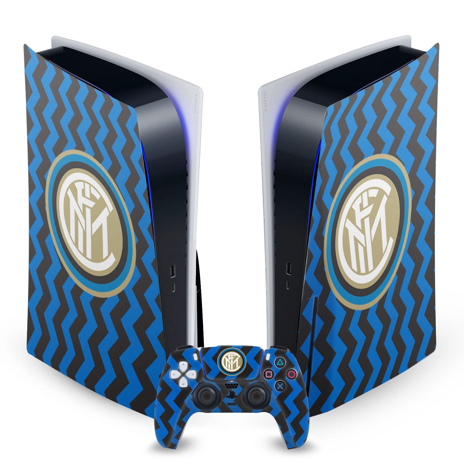 Skin PS5 Inter Milan Head Case Designs autocollant console et manette DualSense - 7