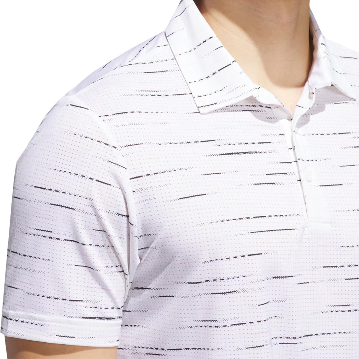 adidas Men's Ultimate365 Mesh Glimmer Print Polo Shirt