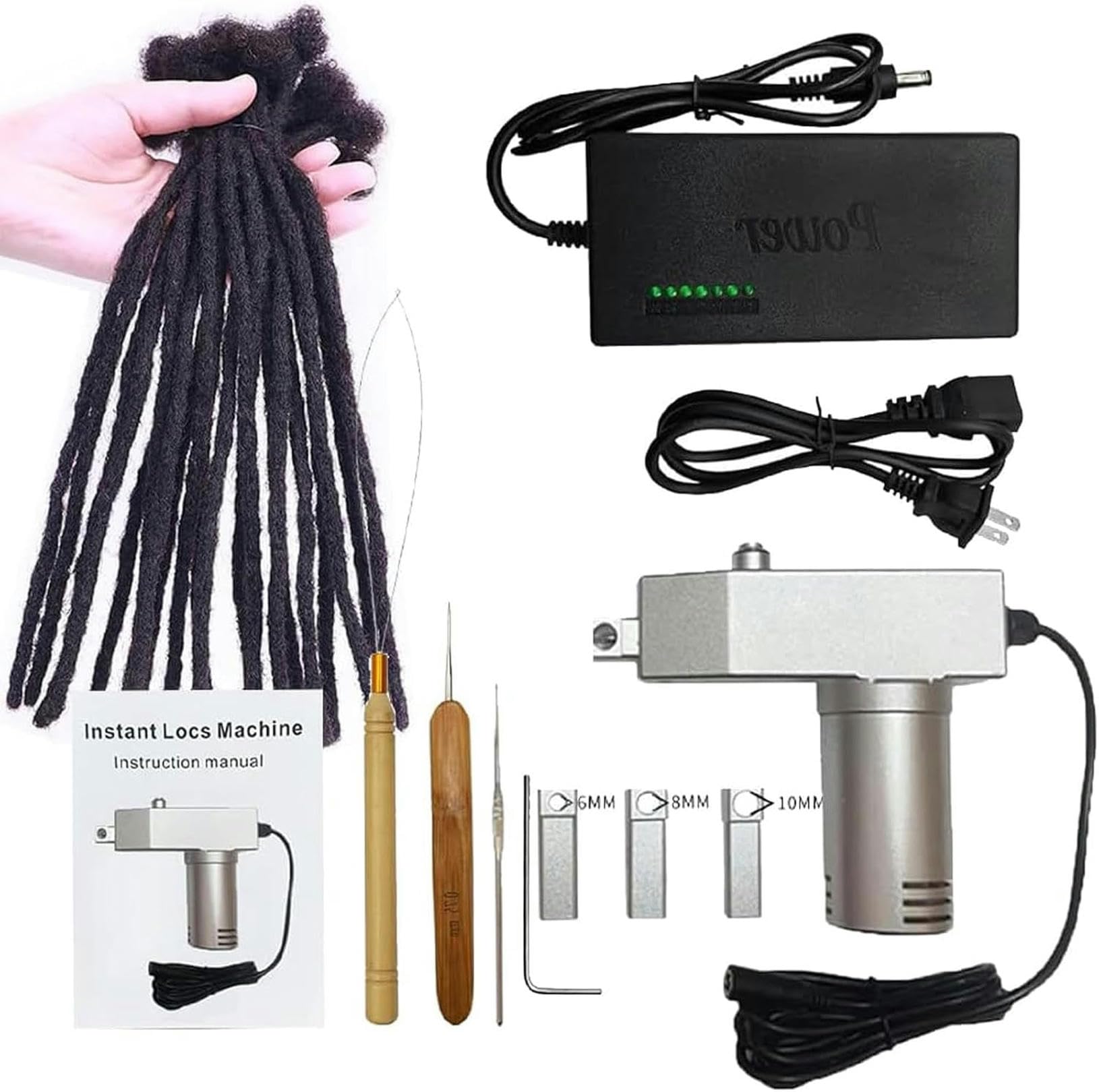 Máquina de rastas instantáneas para cambiar tu look con extensiones de cabello largo