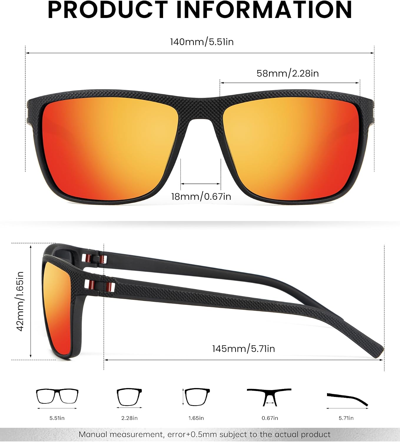 Sunglasses-Men Polarized Mens Sunglasses: Classic Women Sun Glasses UV Protection for Fishing Driving Golf