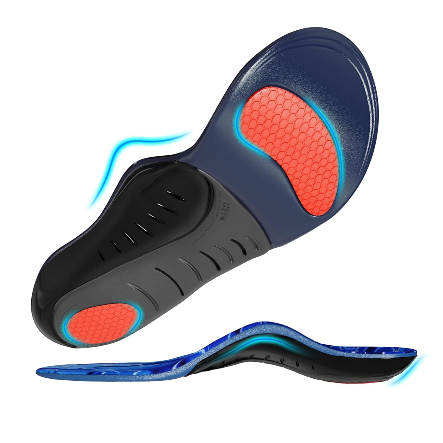 210lb Heavy Duty Plantar Fasciitis Insoles for Men Women Orthotic Insers Arch Support for Pain Relief Work Boot