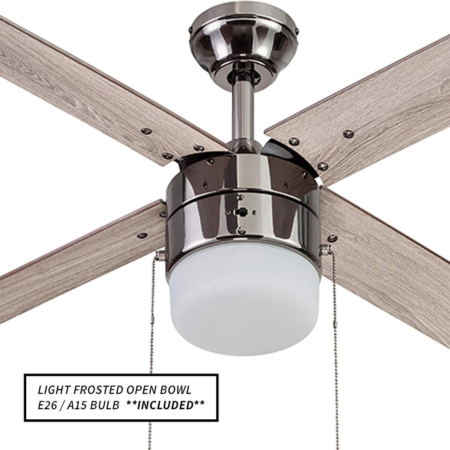 Portage Bay 51451 Chism Ceiling Fan, 52, Gun Metal