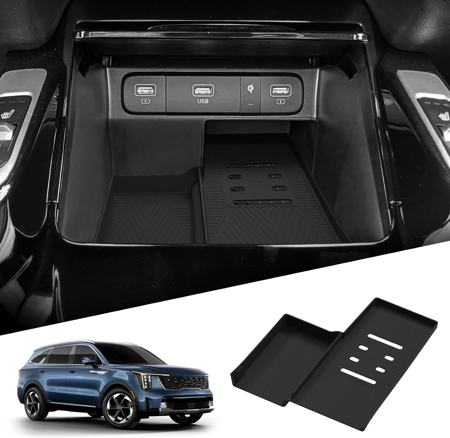 smabee Wireless Charging Protective Mat for Kia Sorento 2021-2026 image 2
