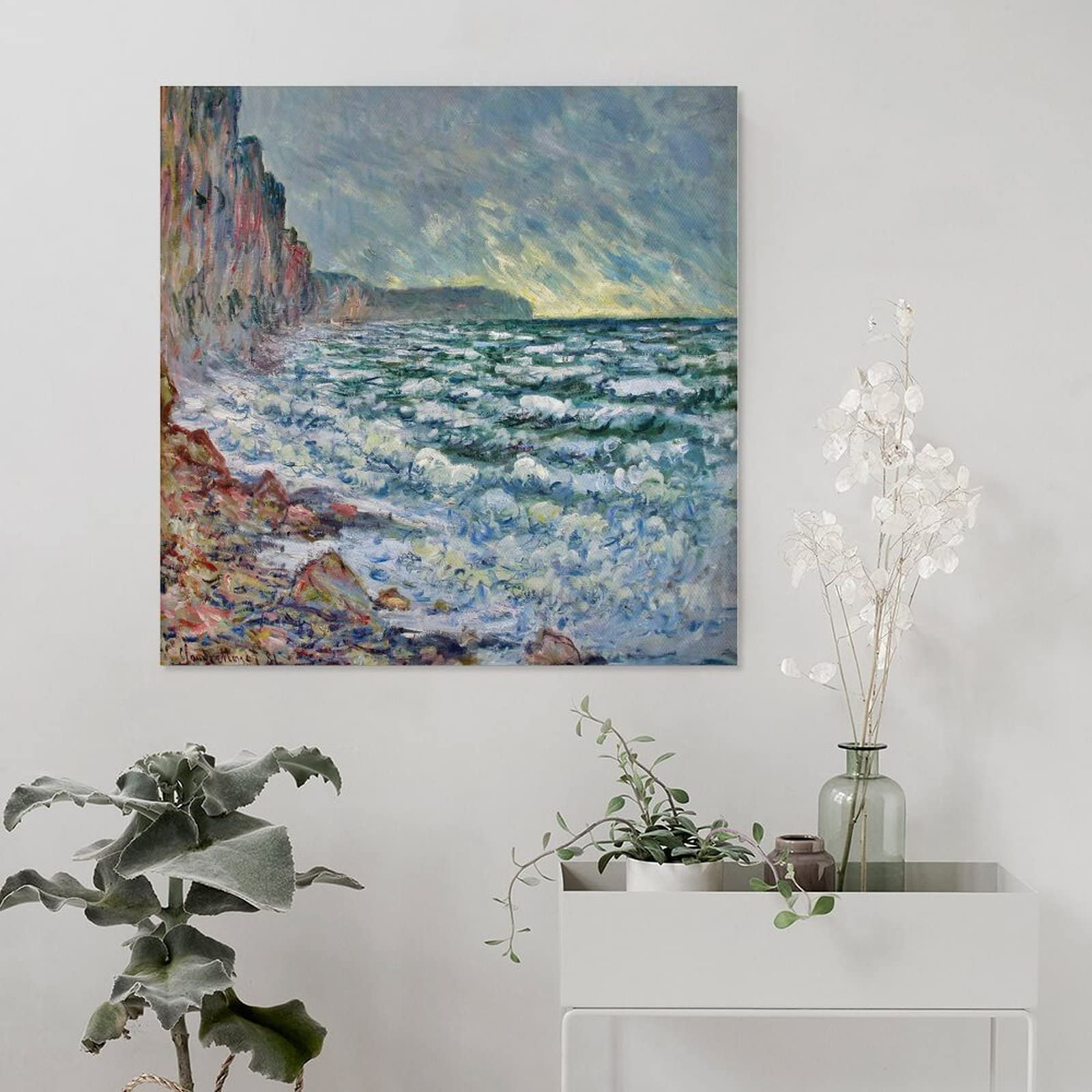 Amazon.co.jp: Claude Monetクロード・モネ 名画の数々ポスター『海辺