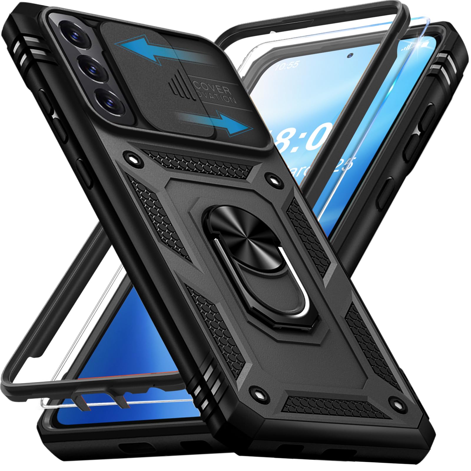 Giyer Handyhülle für Samsung Galaxy S21/S22/S23/S24/S25/S26 Ultra 5G Hülle mit Schutzfolie