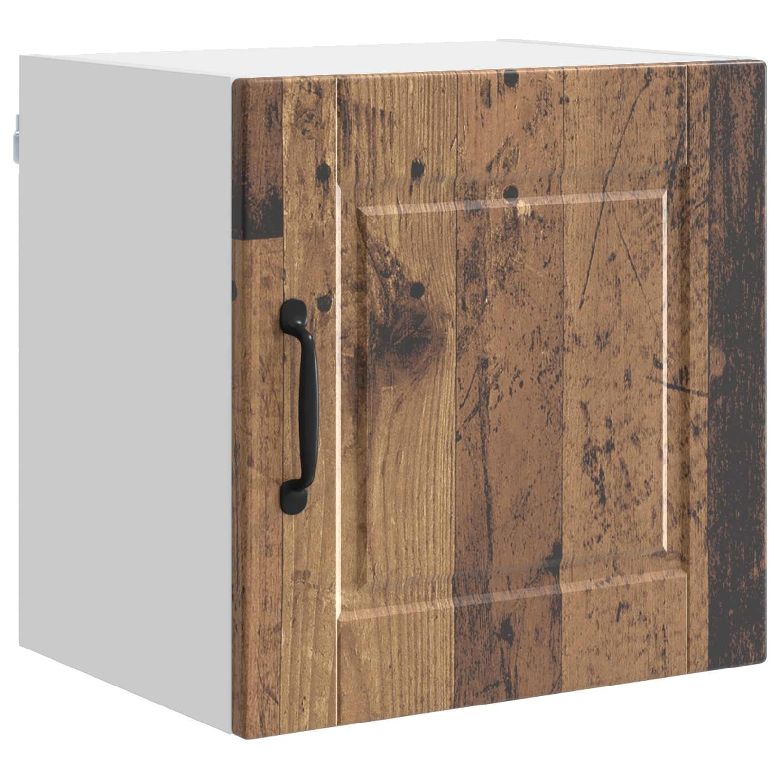 Juego de 2 armarios de pared con aspecto de madera envejecida