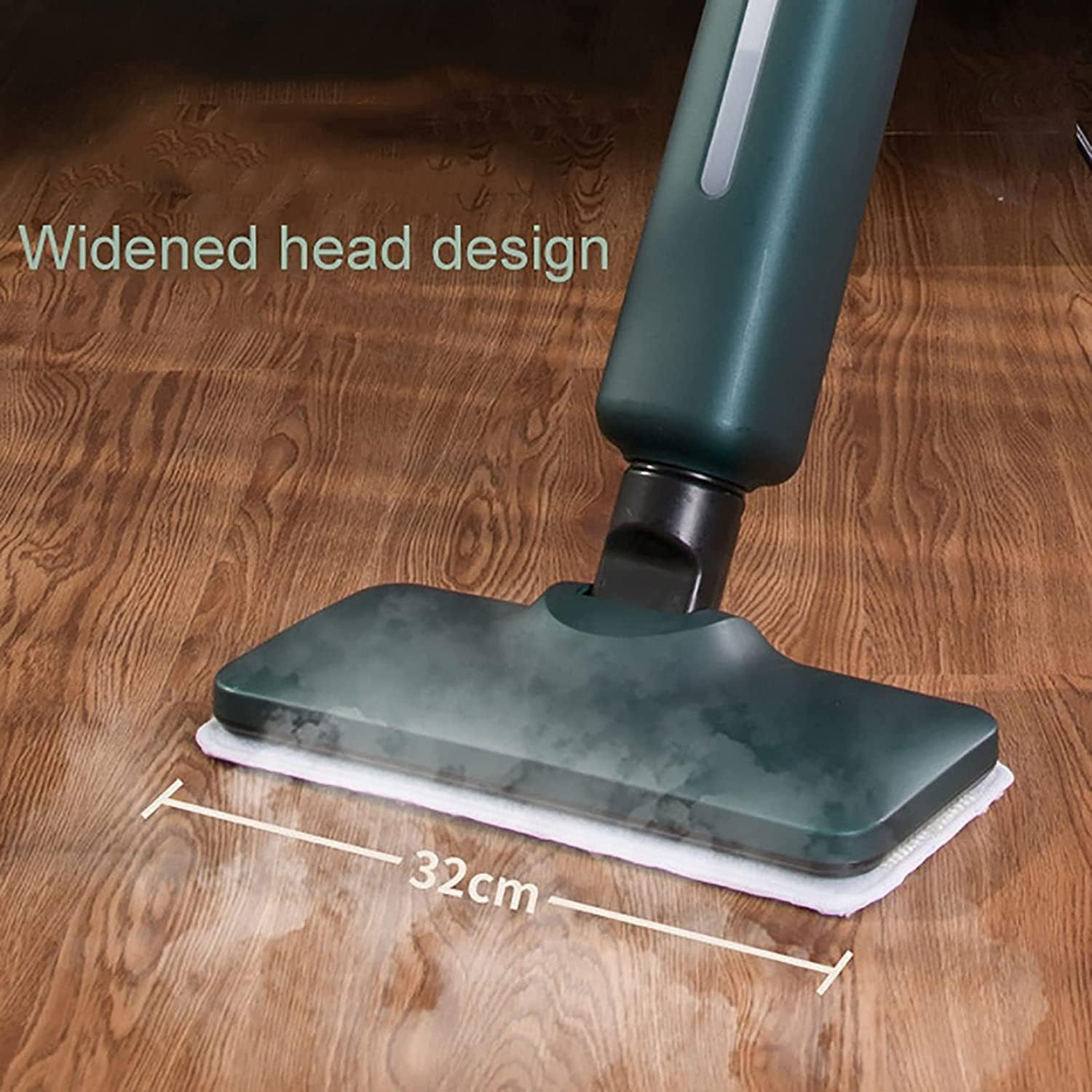 Steam Mop Floor Steamer, Handheld Steam Cleaner, Multifunctional Steam Mop for Tile, Hardwood Floors, Laminate, Carpet, Granite, and Countertops (Color : Green) (Green)