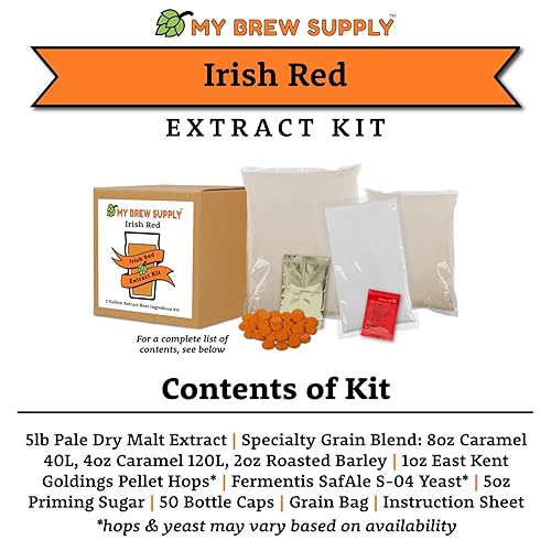 Miniatura 14 de My Brew Supply Kit de extracto de Summer Ale Extracto de malta seca Golden Light, Trigo y Pilsen Naranja amarga y cáscara de limón Grano