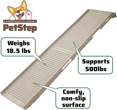 Miniatura 5 de Petstep Rampa plegable auténtica para mascota, KhakiBeige
