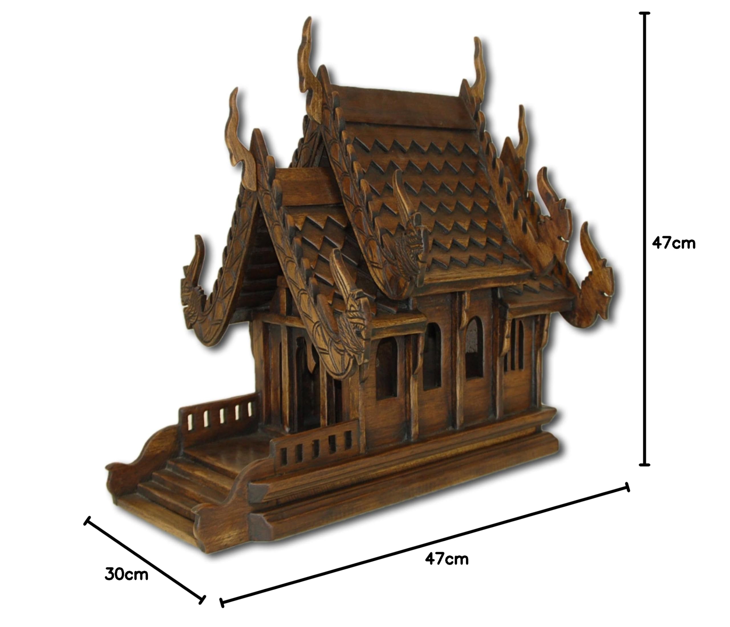 originales thailändisches Geisterhaus (H:47 x B:30 x T:47 cm)