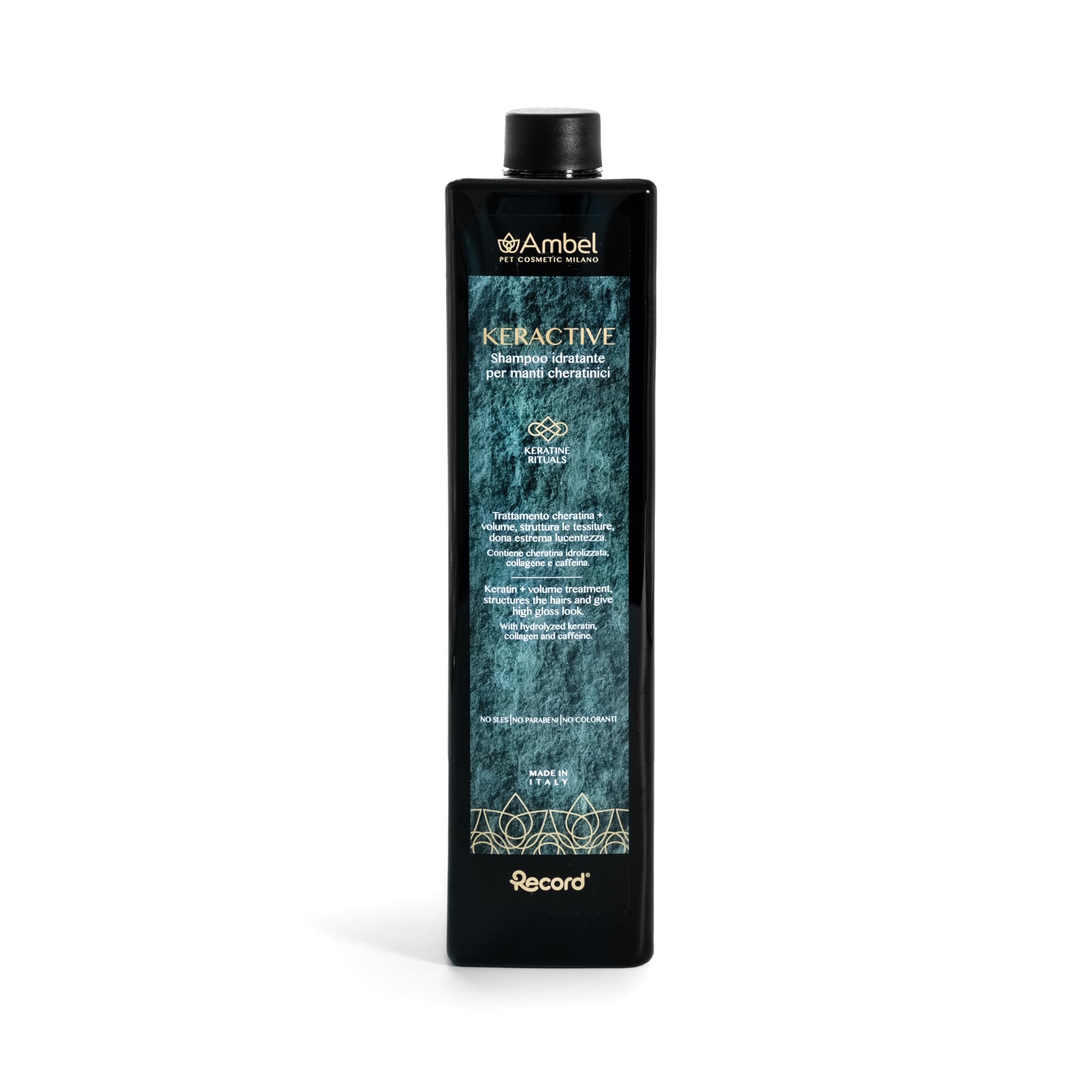 Shampooing pour chien Record 1L au collagène : Sublimer les poils courts et longs