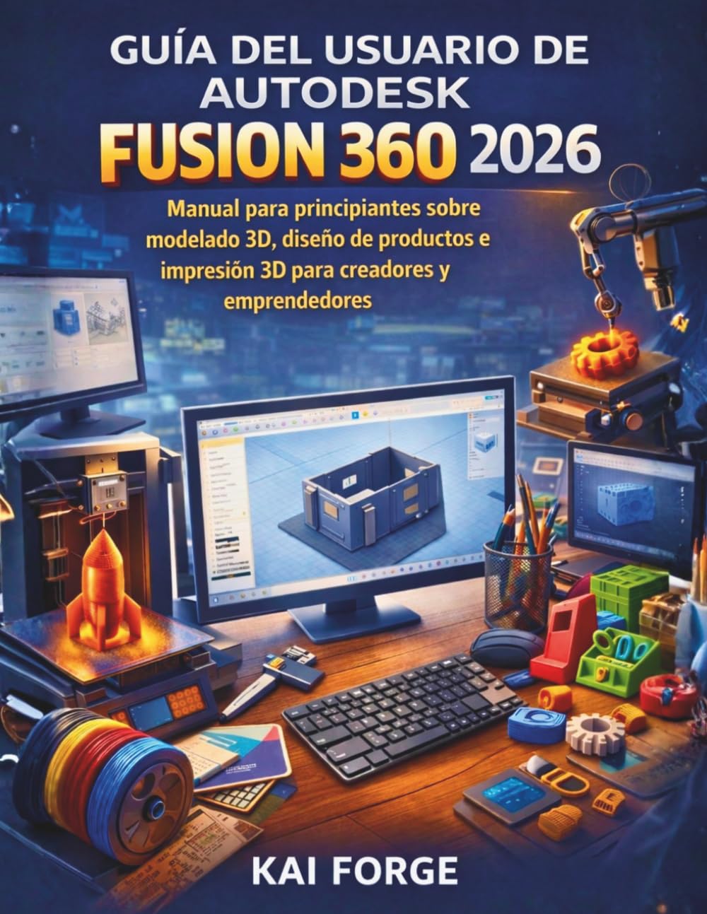 GUÍA DEL USUARIO DE AUTODESK FUSION 360 2026: Manual para principiantes sobre modelado 3D, diseño de productos e impresión 3D para creadores y emprendedor