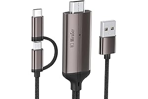 KAMING USB-C Phone to TV Cable Adapter - Convert Android with HDMI Output to HDTV