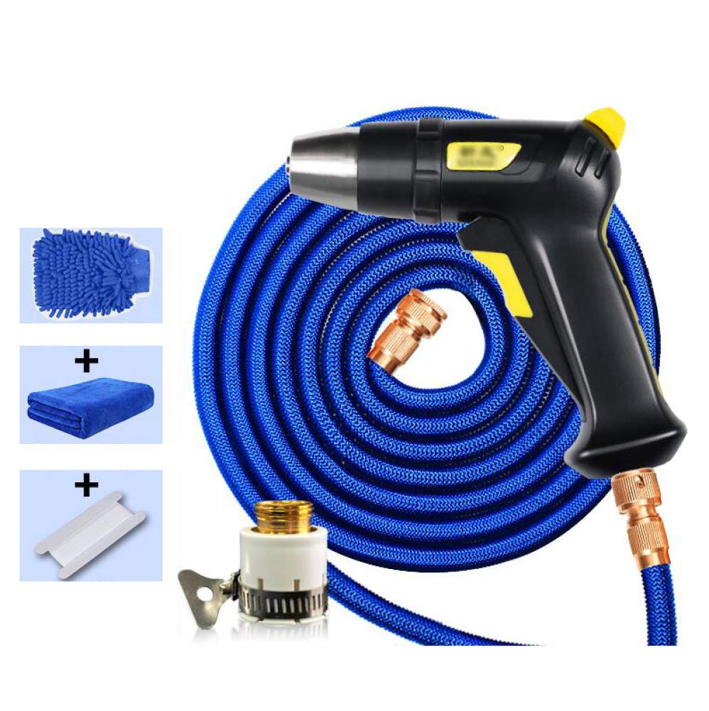 AOHMG Expandable Garden Water Hose, Flexible Garden Hose Extra Strength Fabric Flexible Expanding Hose, All Your Watering,Car Wash Use,Shower Pet,49Feet