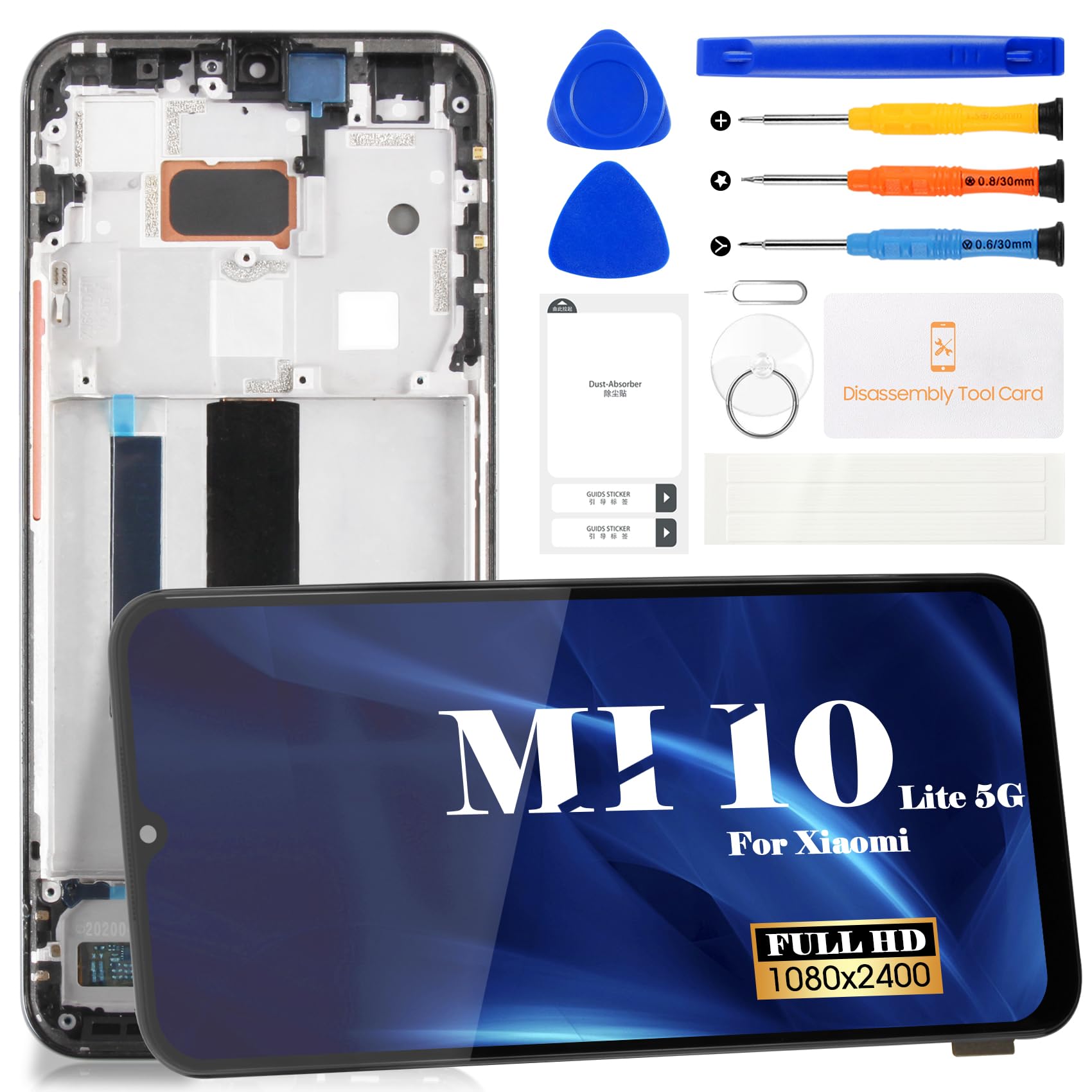 Amazon.com: SRJTEK TFT for Xiaomi Mi 10 Lite 5g Screen Replacemnt
