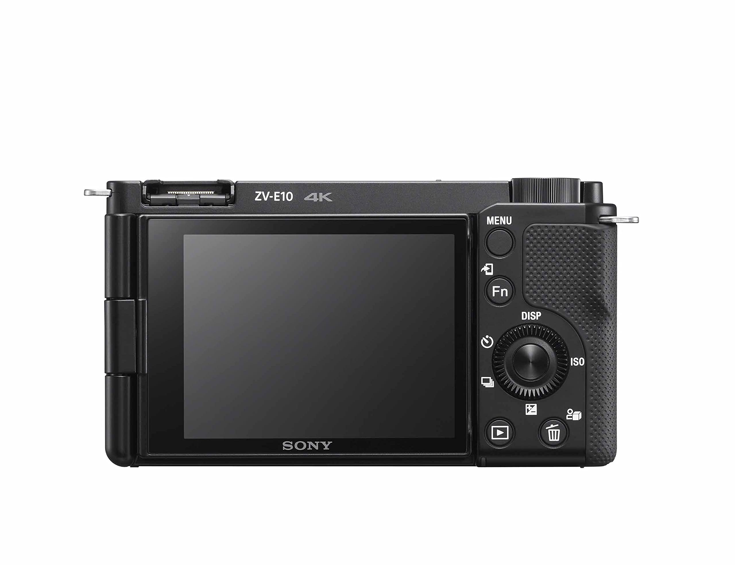 Sony ZV-E10 Systemkamera mit 16–50mm Objektiv (APS-C) – 4K-Video, schwenkbares Display, Echtzeit-Augen-Autofokus, leicht & ideal für Vlogger & Einsteiger