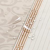 Vista 83 de Seville Farmhouse - Cortina de ducha moderna con estampado de rayas de poliéster, color amarillo, impermeable, cortina de baño, pequeña, 54 pulgadas