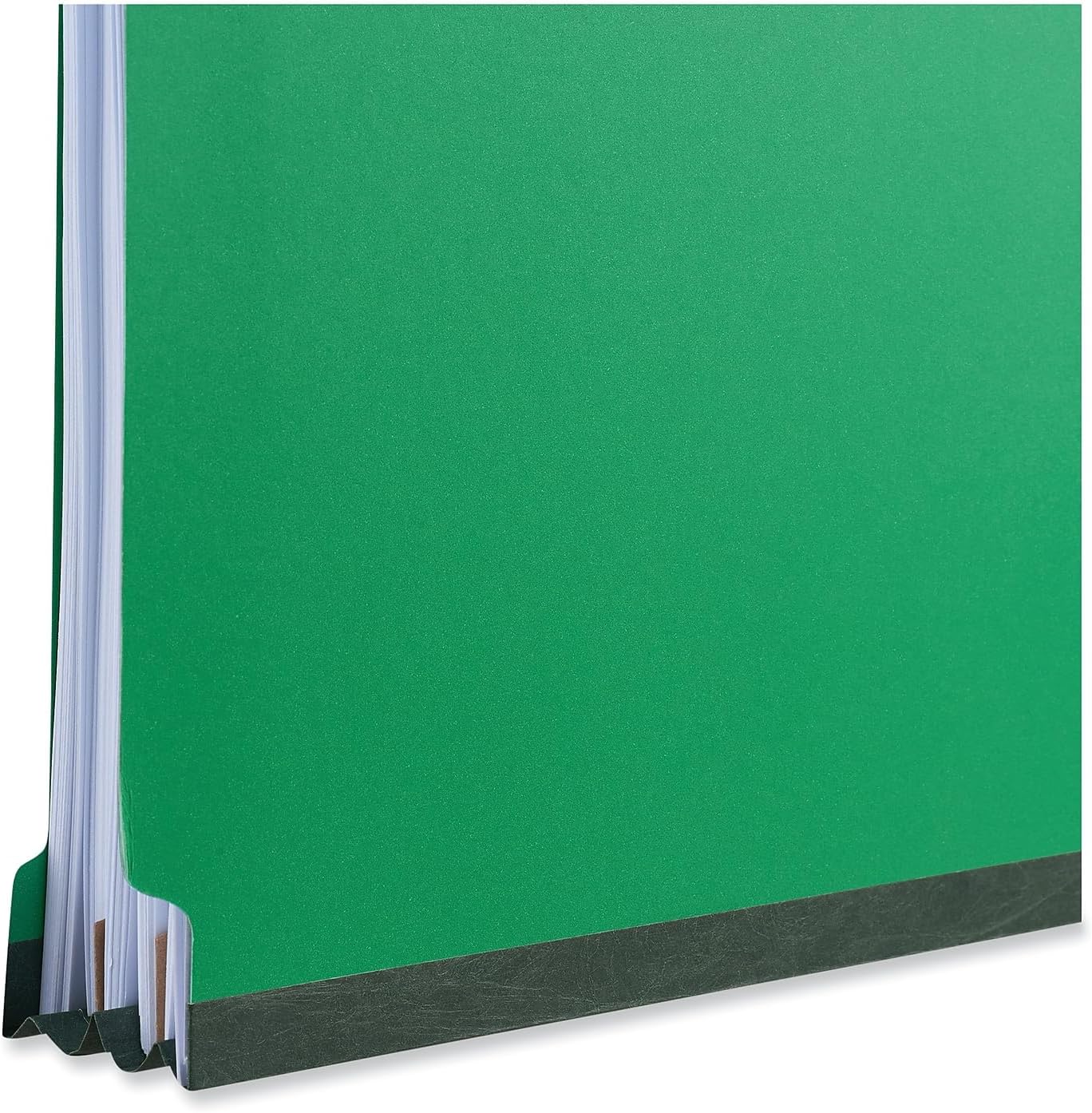 Universal 10202 Pressboard Folder, Letter, Four-Section, Emerald Green, 10/Box