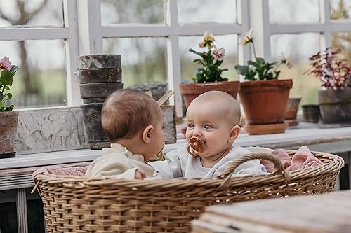 Miniatura 50 de BIBS Colour - Paquete de 2 chupetes para bebés Hechos en Dinamarca Libres de bisfenol A (BPA), punta redonda, material de látex de caucho