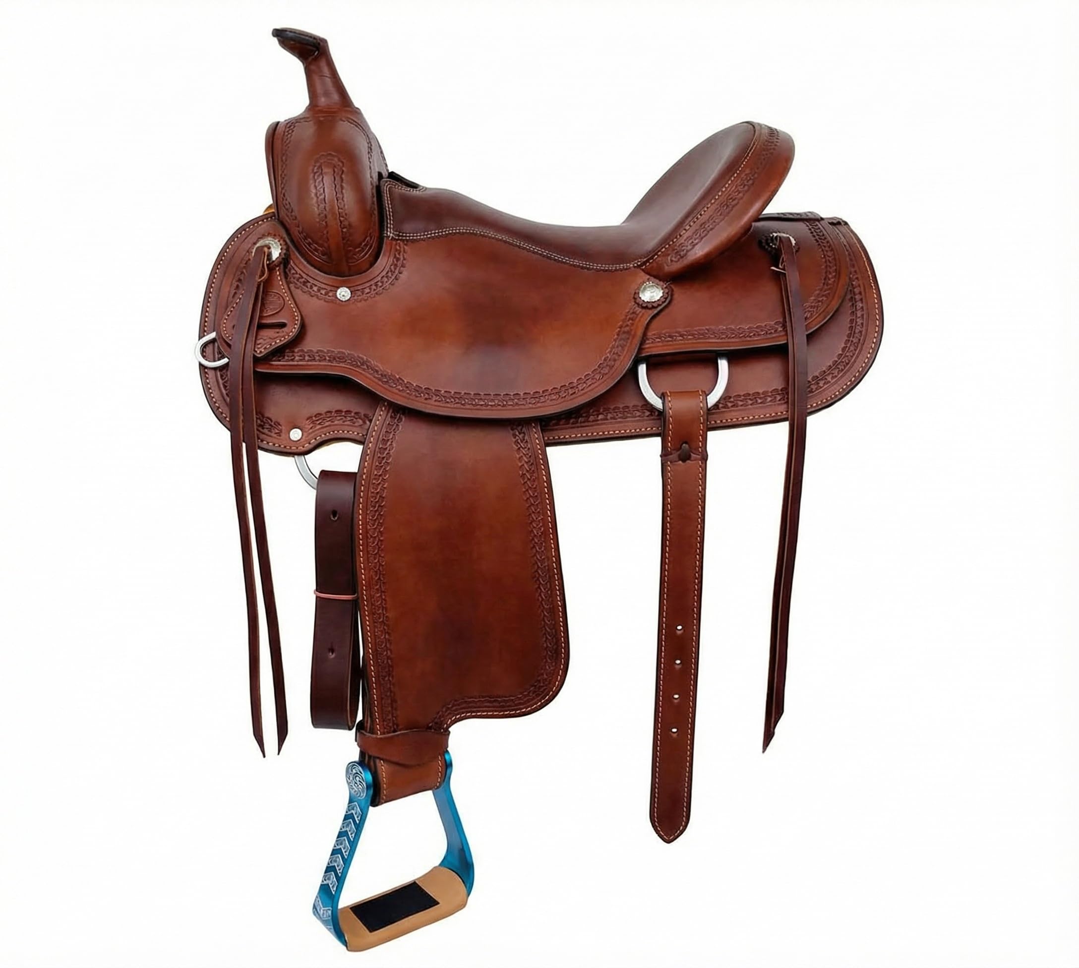 Horse Western 51244 - Staffe in alluminio con incisione, 12,7 cm