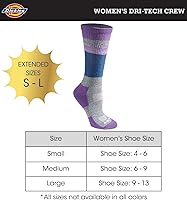 Vista 3 de Dickies Women's Dri-tech Moisture Control Crew Socks Multipack