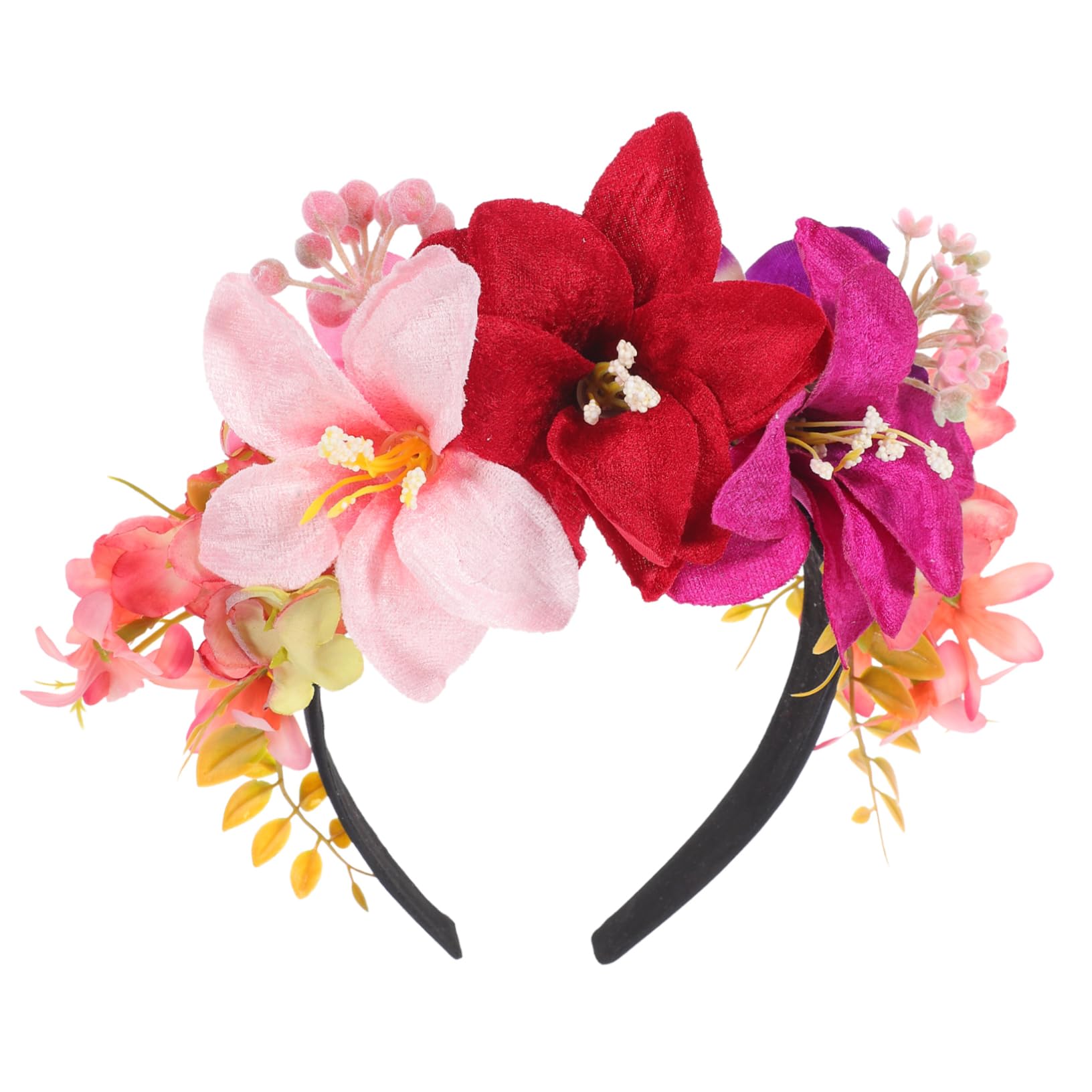 Healeved 3pezzi Cerchietto Elegante Tessuto Con Fiori Di Giglio Accessorio Per Alla Moda Per Matrimonio Compleanni e Occasioni Speciali