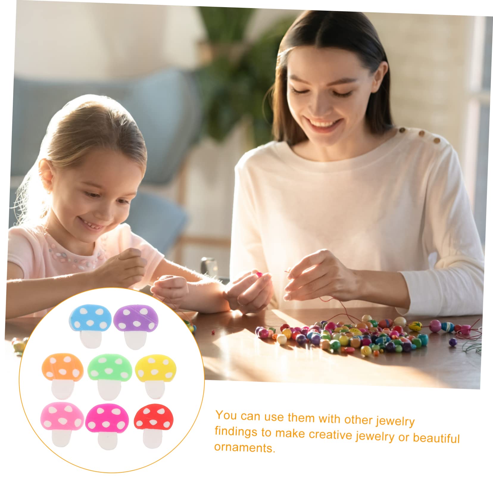 NUOBESTY Perles Argile Vrac Pour Création De Bijoux Et Breloques Décoratives Accessoire Loisirs Créatifs