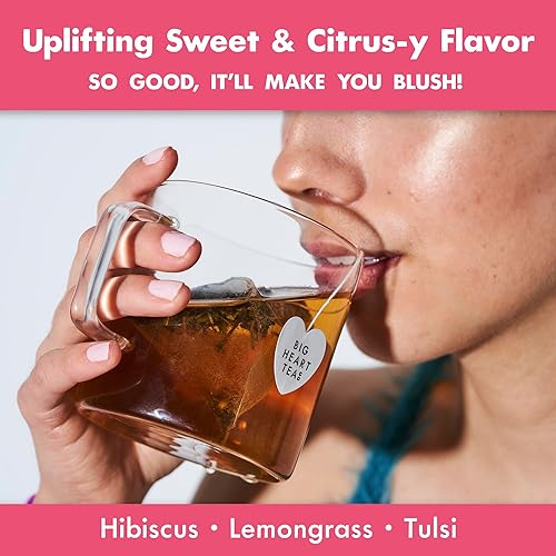 Miniatura 9 de Big Heart Tea Co. Bolsas de té Fiery Masala Chai - Té descafeinado de hierbas ayurvédicas orgánicas certificadas con pequeñas hierbas dulces molidas