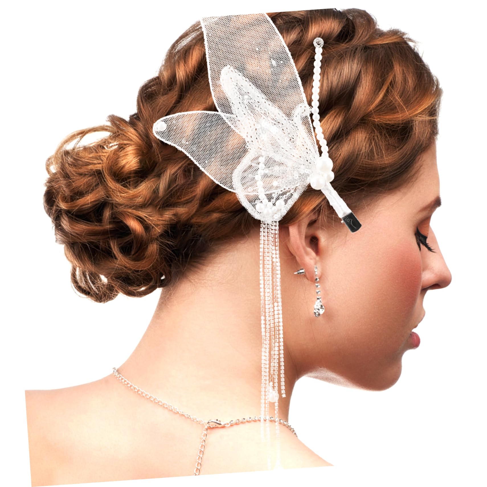 VICASKY 3 Paia Clip per con Nappine e Fermagli Leggeri ed Eleganti per Spose e Ragazze Accessori Raffinati per Acconciature Matrimonio e Cerimonie