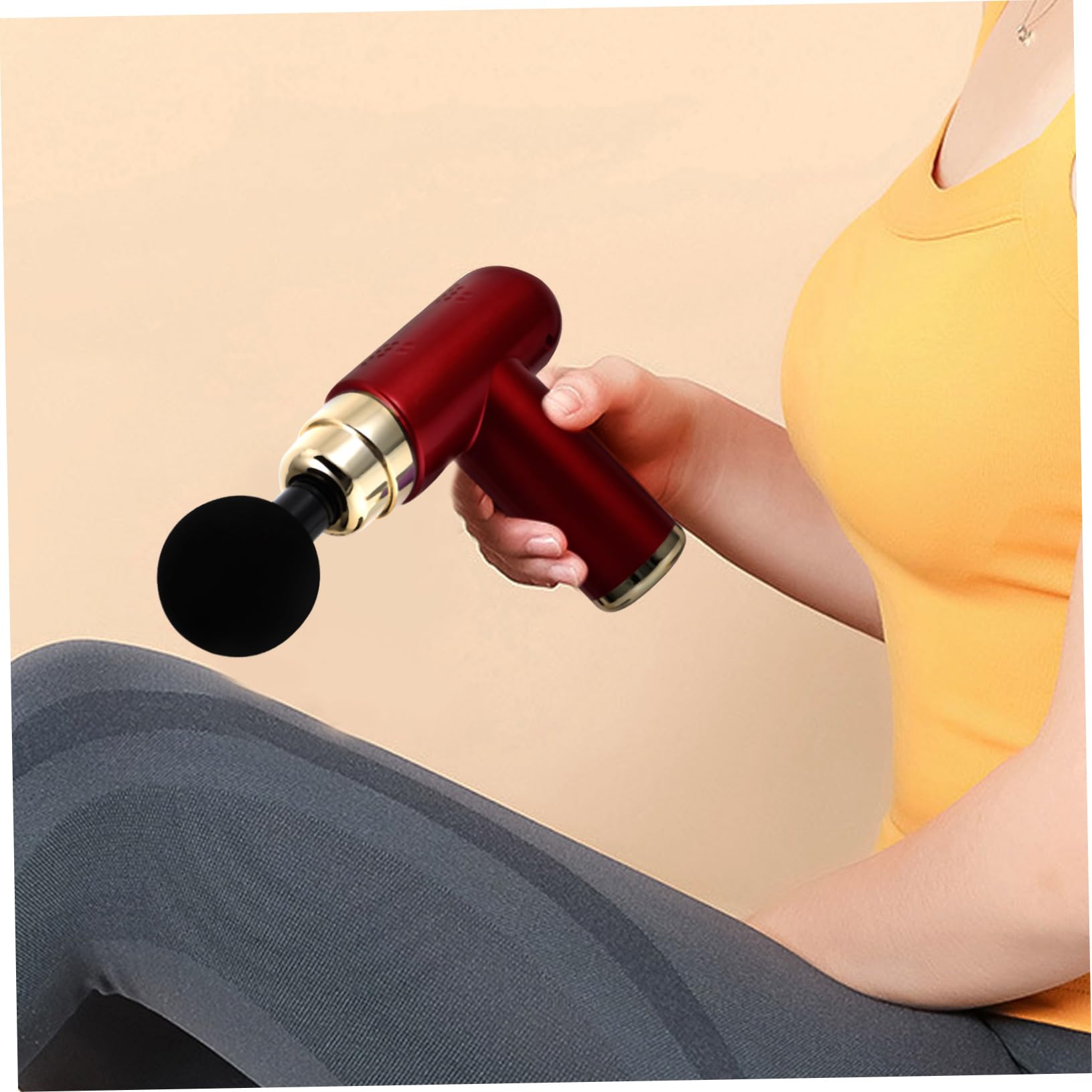 MAGICLULU Massaggiatore Corporeo Elettrico Mini per Fascia Muscolare Massaggiatore Percussione Accessorio Massaggiabile Regolabile da Viaggio per Casa Ufficio