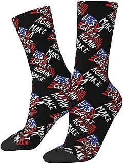 874 Men’S Socks, Make Usa Great Again Trainer Socks Unisex Office Socks Breathable Walking Socks For Women Everyday Yoga 40cm