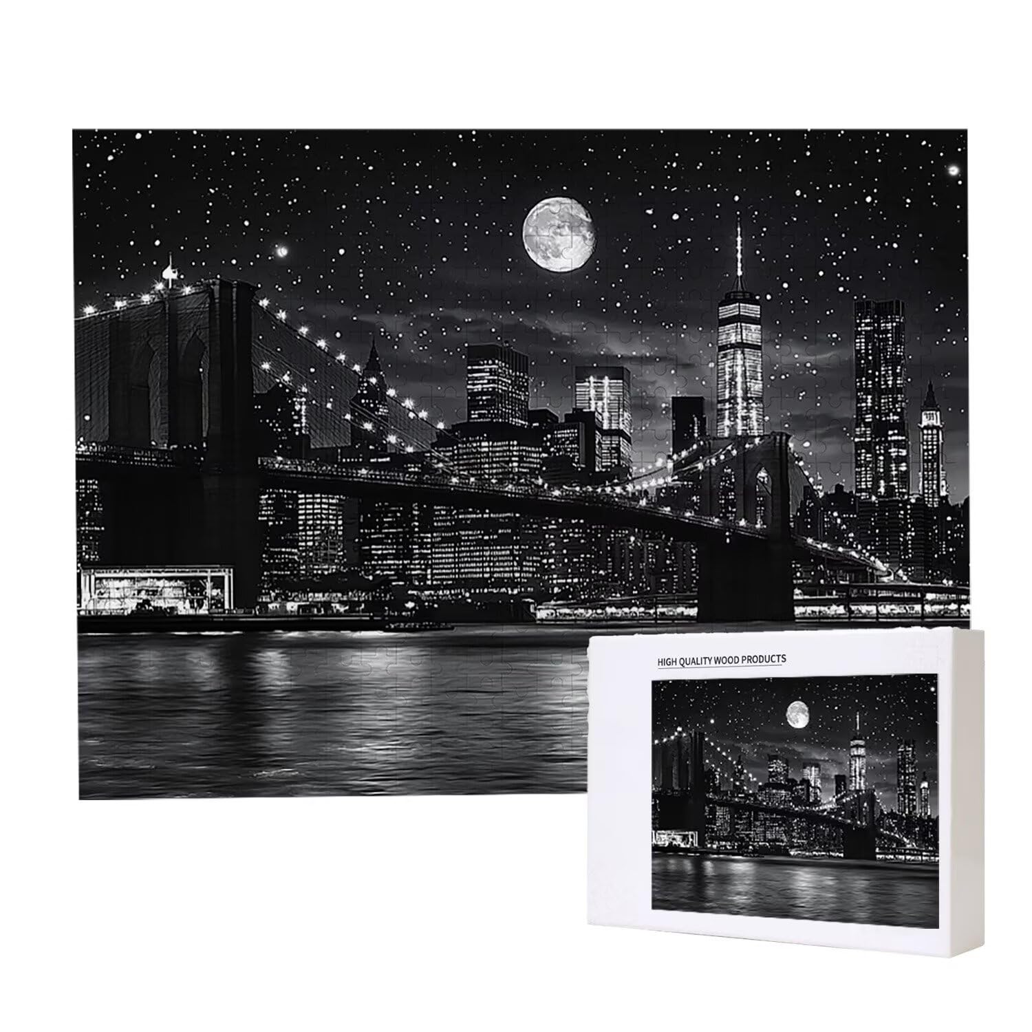 Puzzle dla dorosłych 2000 sztuk Brooklyn Bridge | Gra rodzinna i zajęcia grupowe dla nastolatków i | Prezent urodzinowy dla dzieci od 14 lat | Dekoracja domu i pomysł na prezent na relaks - 55