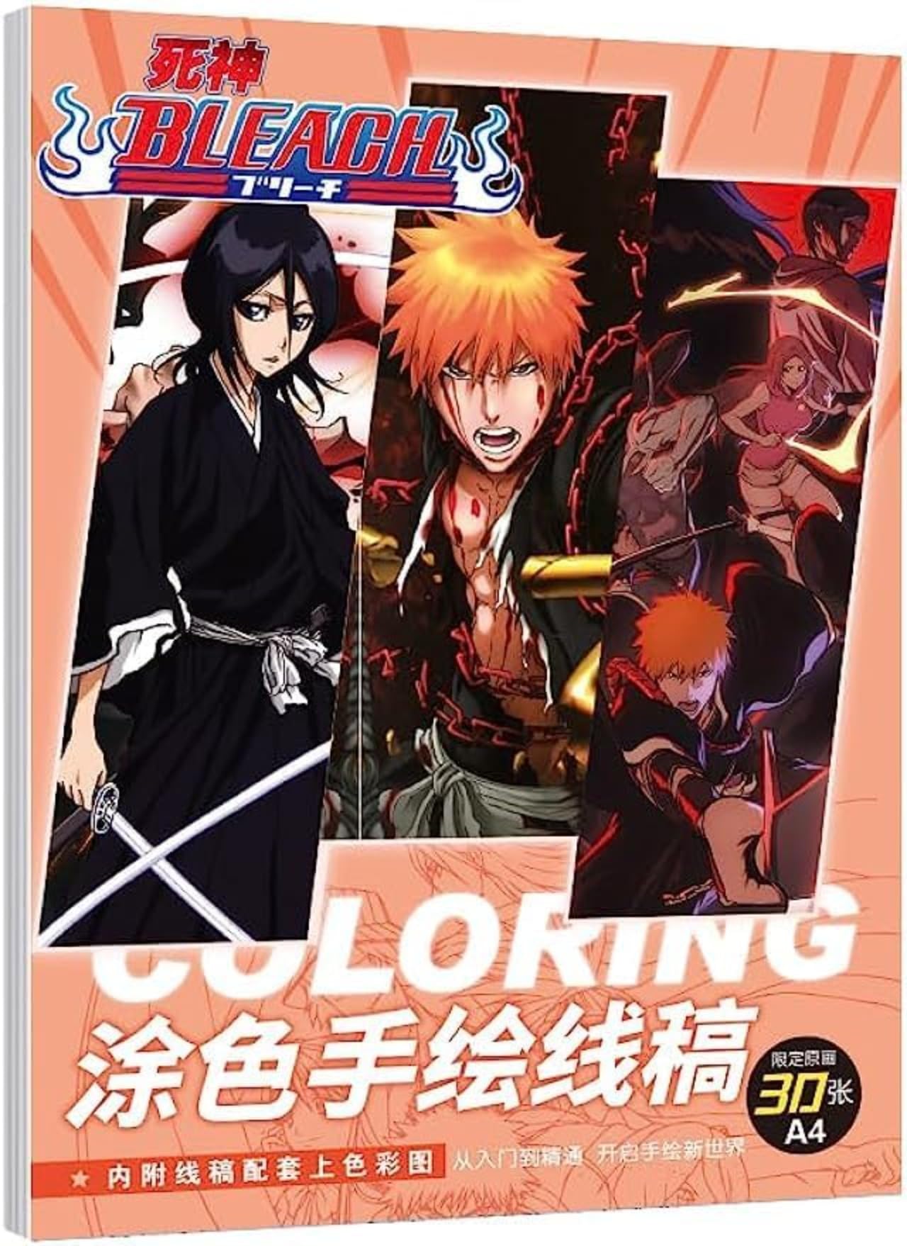BLEACH 一護 ルキア 更木剣八 阿散井恋次 原画 複製原稿 5枚セット