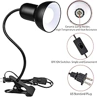 Vista 4 de Lámpara de escritorio, 360 ° Rotación Clip en la lámpara, Clip en la luz de lectura, Cuello de cisne Lamp-On Cable, Clip portátil en la luz