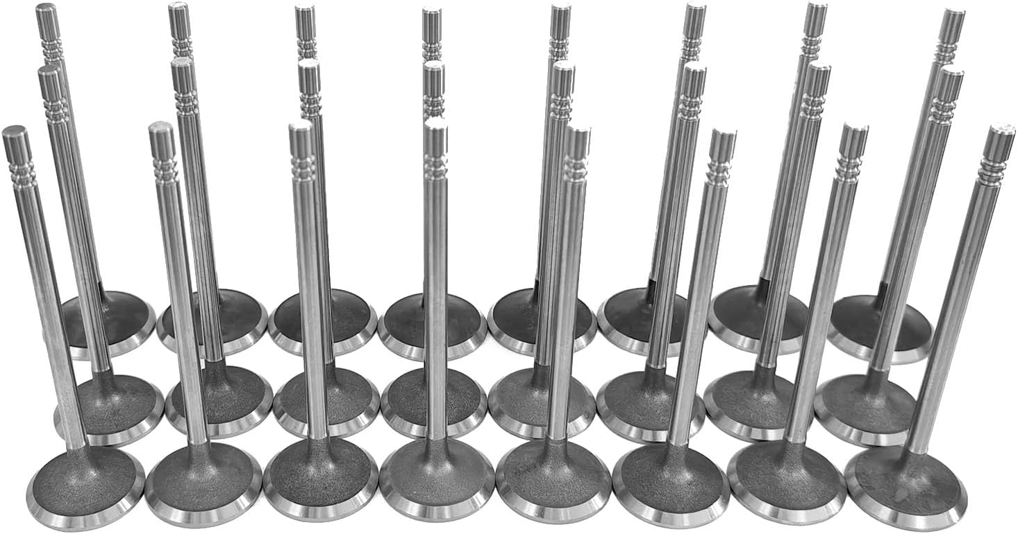 Intake & Exhaust Valve Kit Fit for Ford F150 F250 F350 Explorer Mustang for Lincoln Navigator for Mercury Mountaineer 4.6L 5.4L SOHC 3-Valve Triton 2004-2014, Replace 3L3Z6507BA 5L1Z6505B IV4185