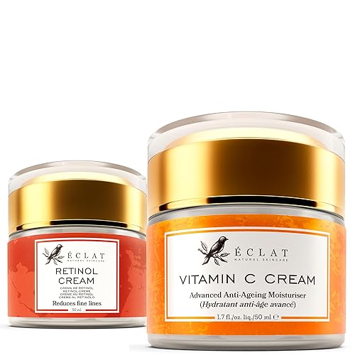 Plump & Smooth - Hidratante facial con vitamina C + crema hidratante facial con retinol - 100% vegano y desarrollado por dermatólogos