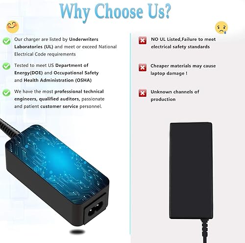 Miniatura 5 de Cargador de 45 W para laptop Dell Inspiron 11 13 (compatible con 7386 3185)