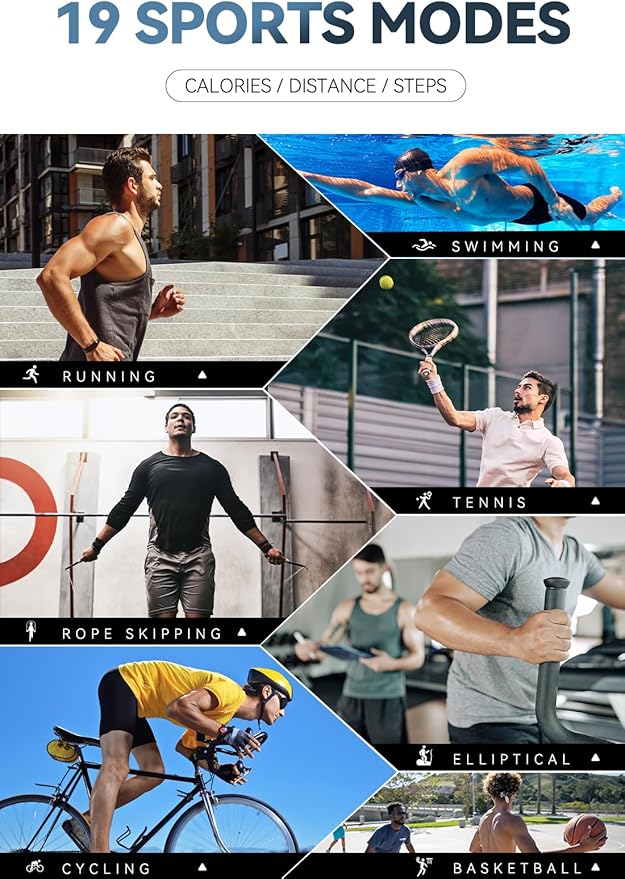 Smart Watch for Men Military Smart Watches(Answer/Dial Calls) 1.32’’ HD Touch Screen Rugged Smartwatch Fitness Watch with Heart Rate Monitor for iOS Android Phones IP67 Waterproof