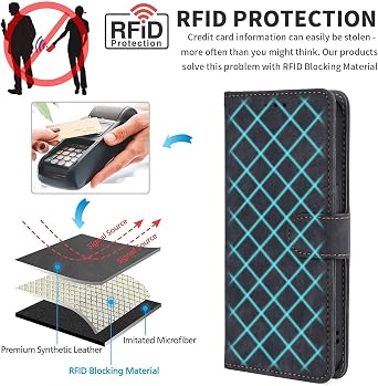 TingYR Case Compatible with Infinix GT 50 Pro 5G Cover, Cover Flip Case with Anti-Theft Brush Wallet Case, Deformable Stand.Black