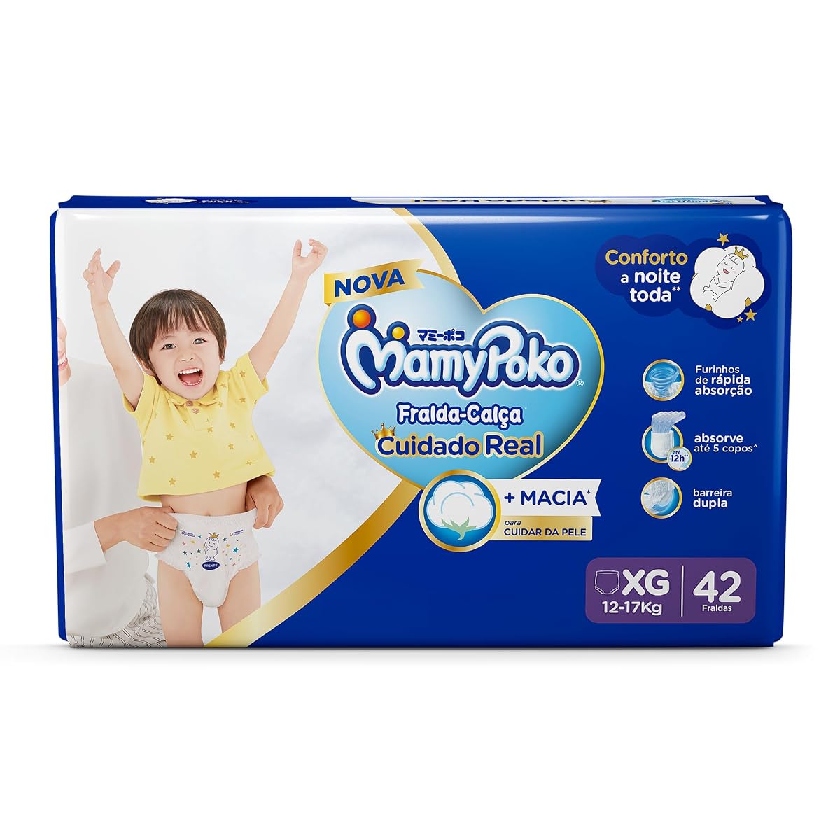 MamyPoko Fralda-Calça Premium Seca Xg 42 Unidades