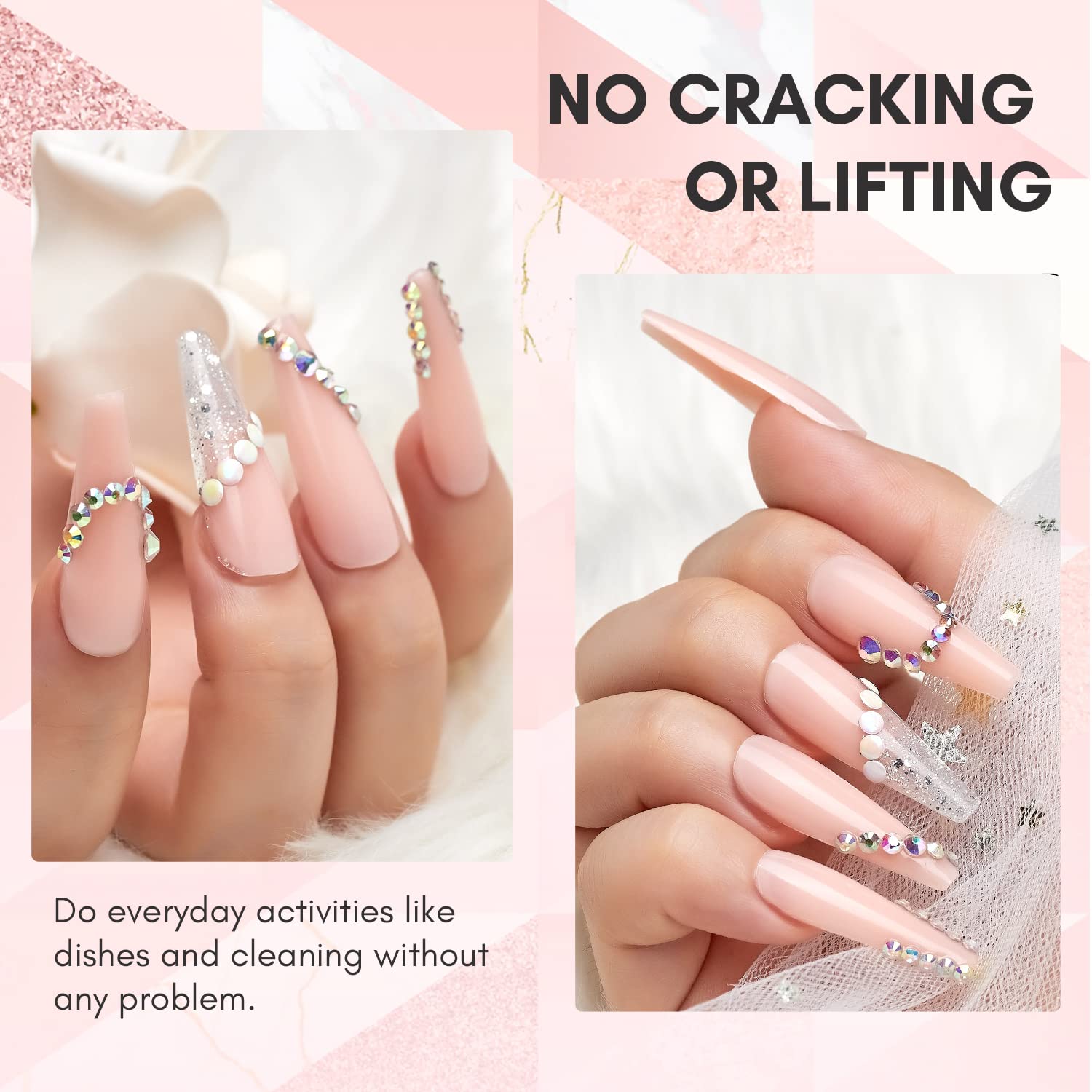Makartt Poly Nail Gel 50ML Spring Nude Extend Gel for Nails Trending Builder Nail Gel Stylish Elegant Gel Colors for Mothers Day French Press Nail Extension Gel Manicure Fall Hard Gel for Nails
