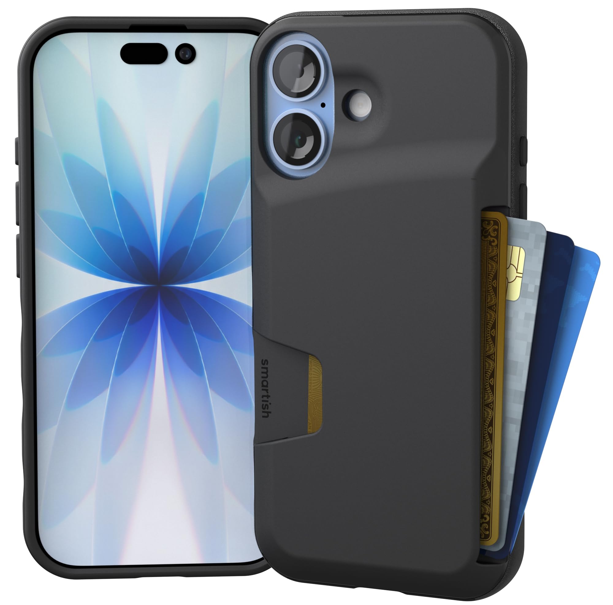 Smartish® iPhone 17 Wallet Case - Wallet Slayer Vol. 1 [Slim + Protective] Credit Card Holder - Drop Tested Flip Hidden Card Slot Cover for Apple