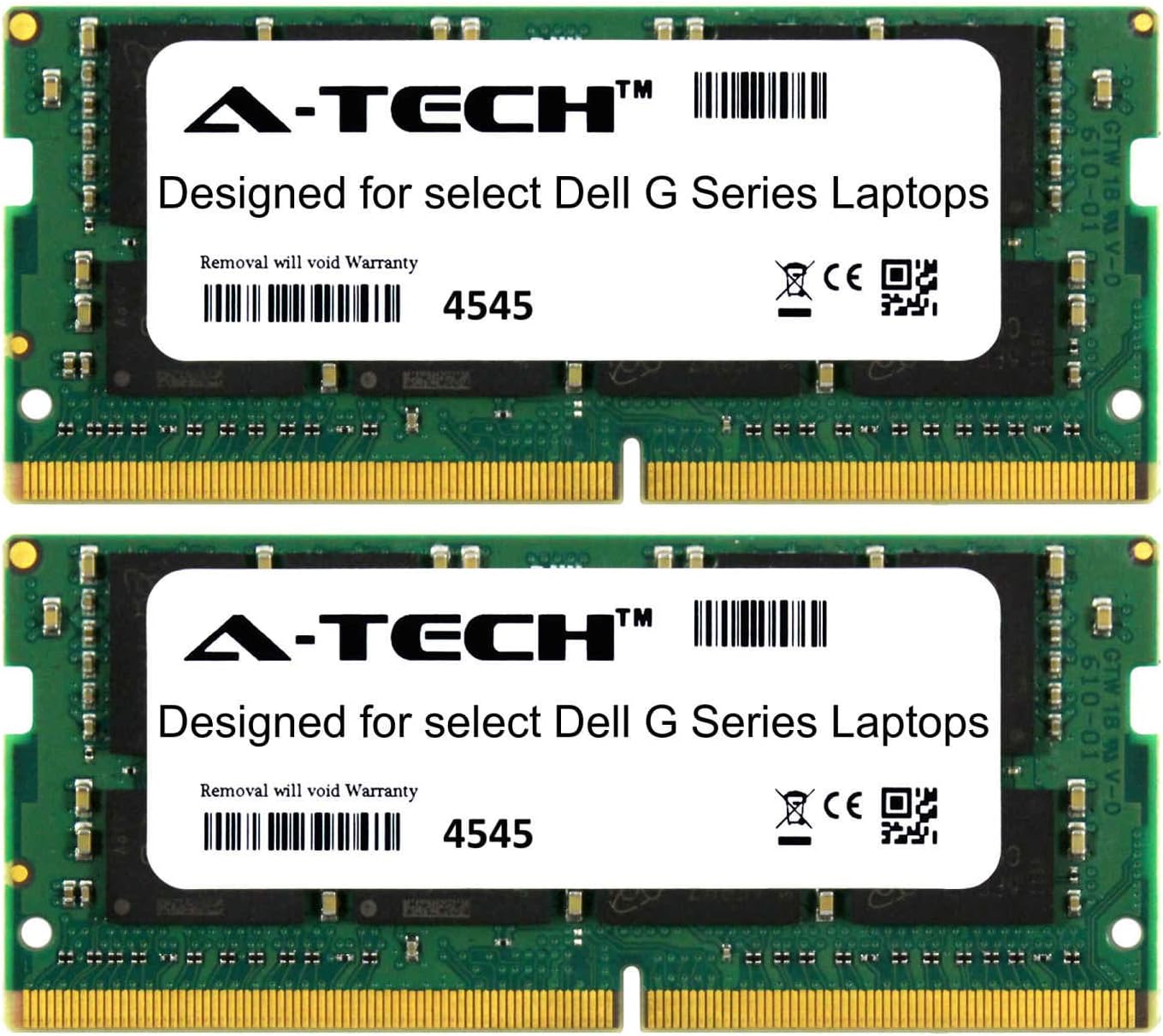 A-Tech 32GB Kit (2 x 16GB) for Dell G Series G3 15 3579 G3 17 3779 G5 15 5587 G7 15 7588 2666Mhz DDR4 Gaming Laptop & Notebook Memory Ram Modules