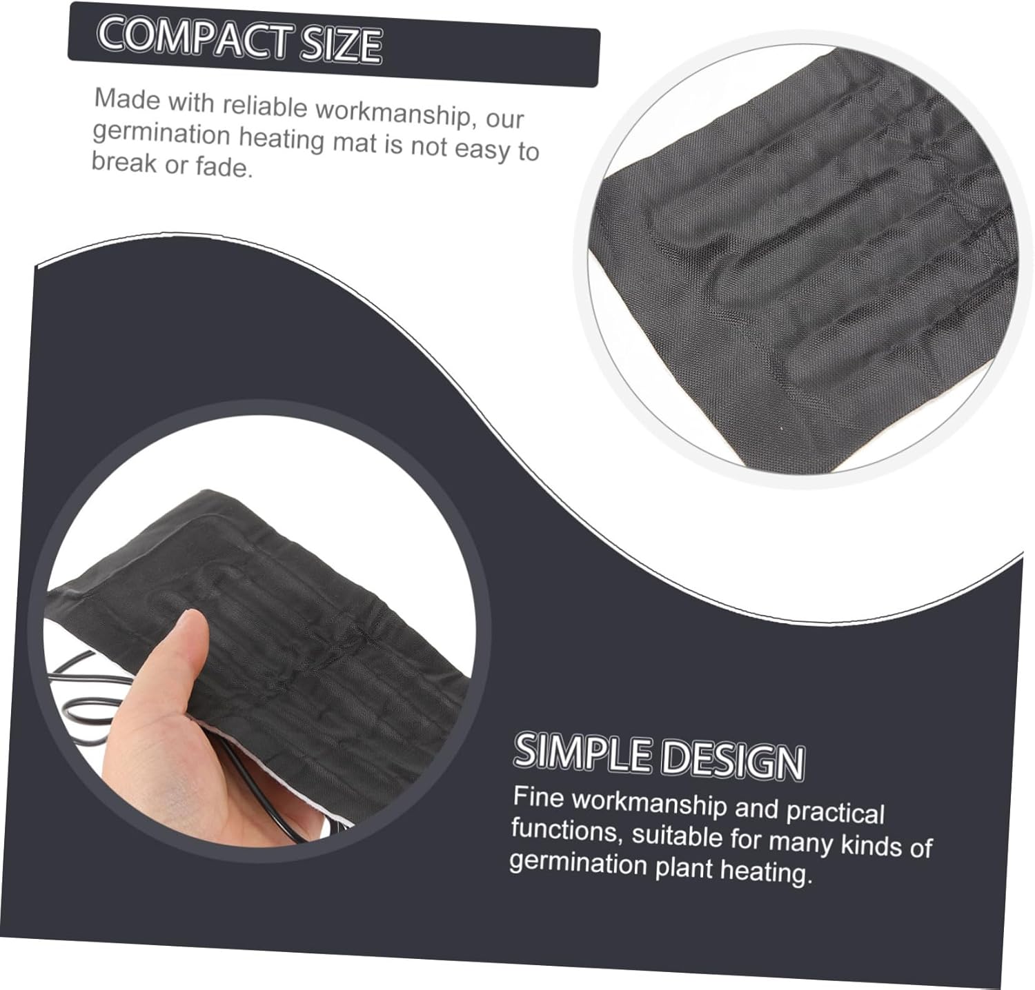 BESPORTBLE 4pcs Heating Mat for Plant Germination USB-Powered Plant Heater Temperature for Indoor Gardening and Efficient and Easy to Use