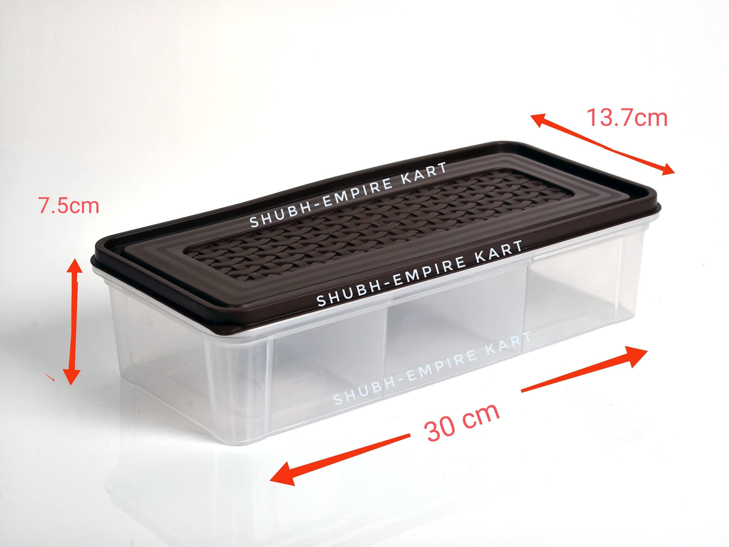 Buy Shubh Empire Kart 3 Partition Fridge Storage Container Boxes