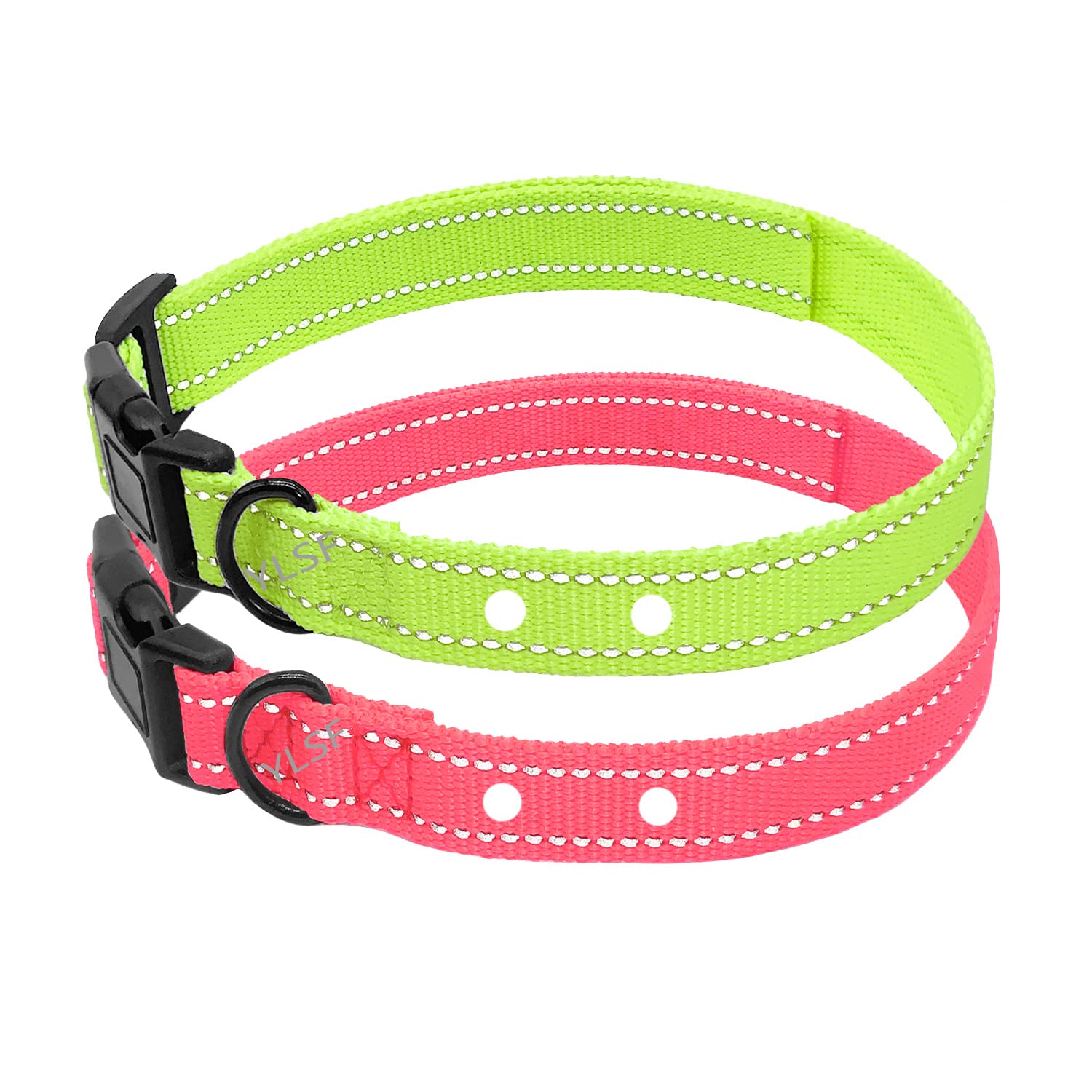 Dog Nylon Collar Strap with 2 Holes for Electronic Fence Training Barking Collar Receivers-3/4 Inch Replacement Strap-Compatible with Nearly All Brands and Models of Electric Collars