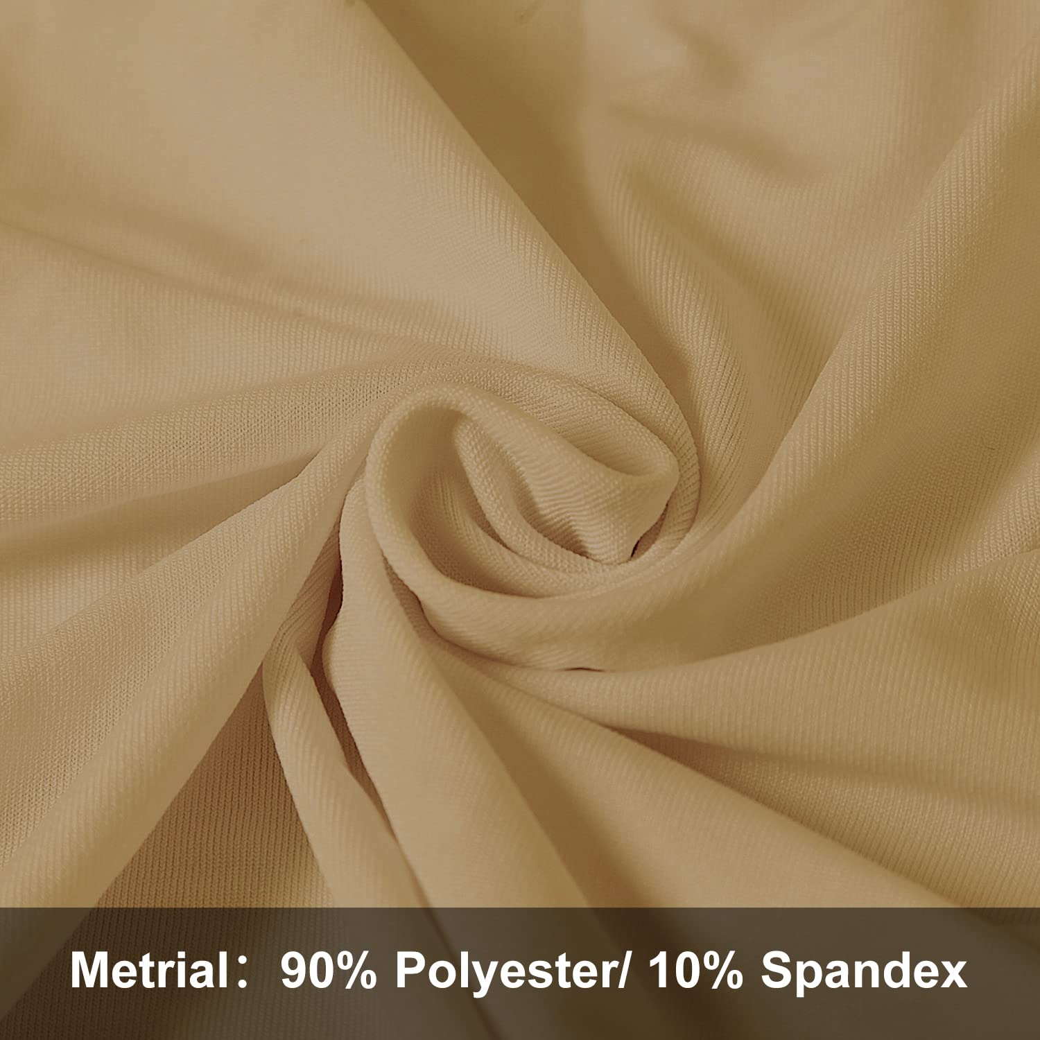 bricia 12 fundas plegables de elastano elástico champán para sillas de comedor, fundas elásticas para sillas de comedor, fundas protectoras para bodas, banquetes y fiestas